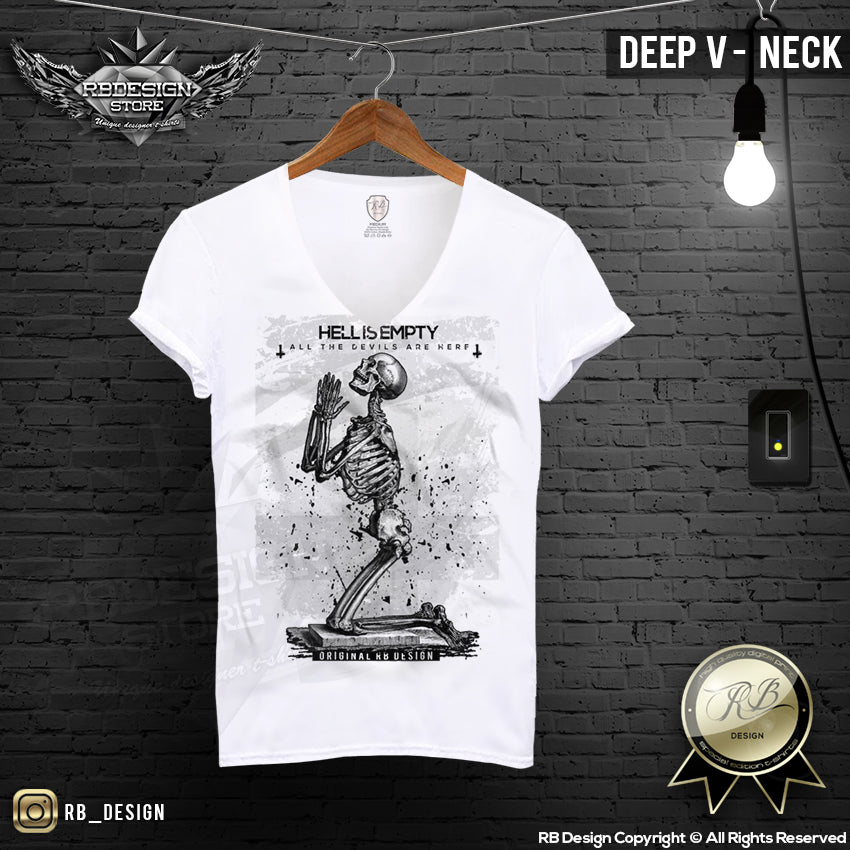 mens praying skeleton tee shirt