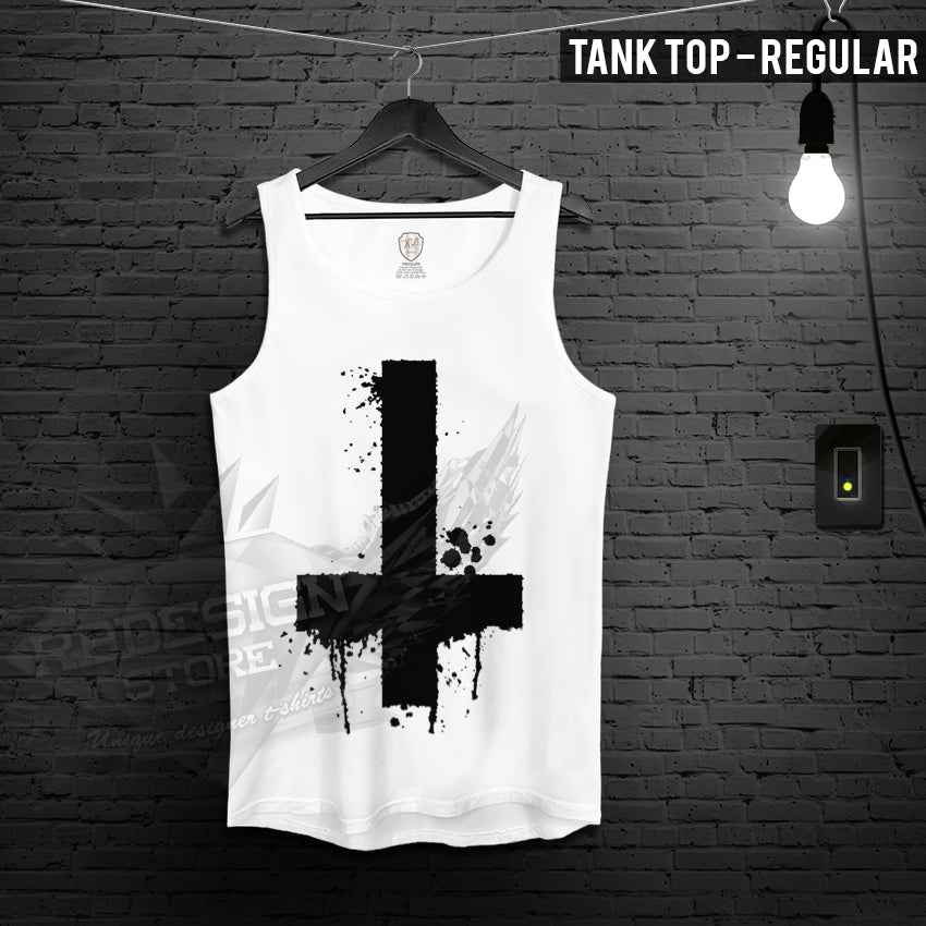 black ink cross mens shirt