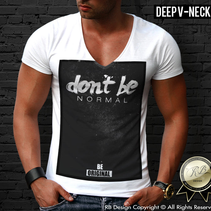 deep v neck mens shirts