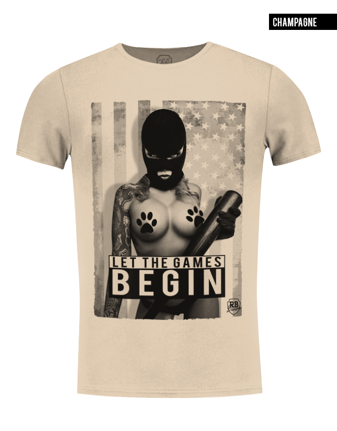 beige t-shirt sexy mafia girl tees