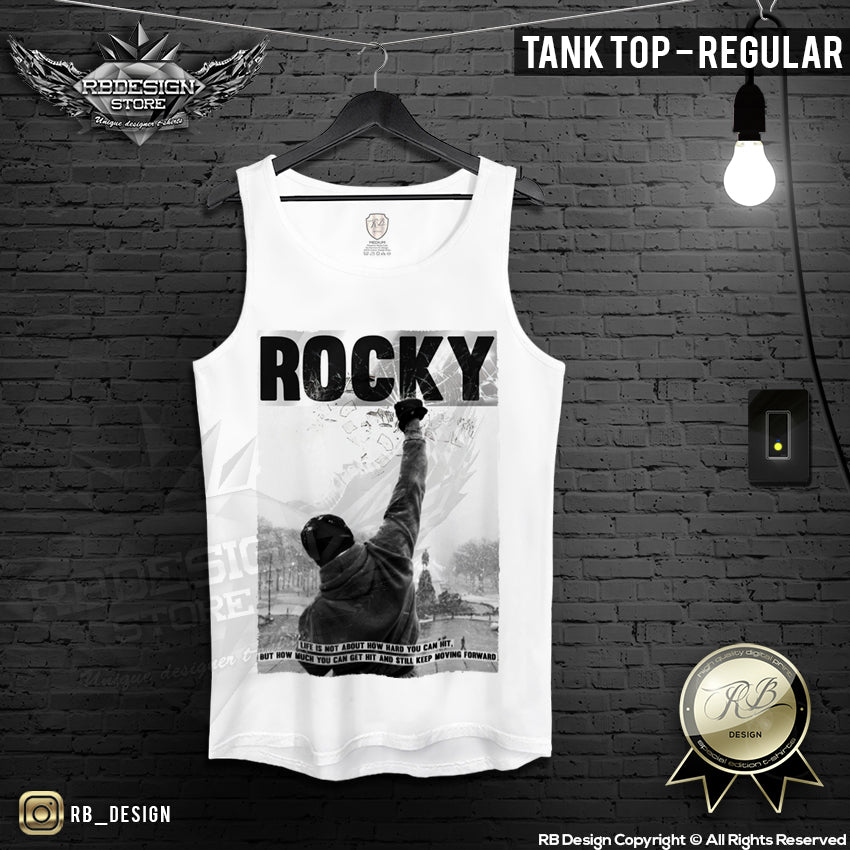 Rocky Balboa White Men's Training Tank Top Regular MD276