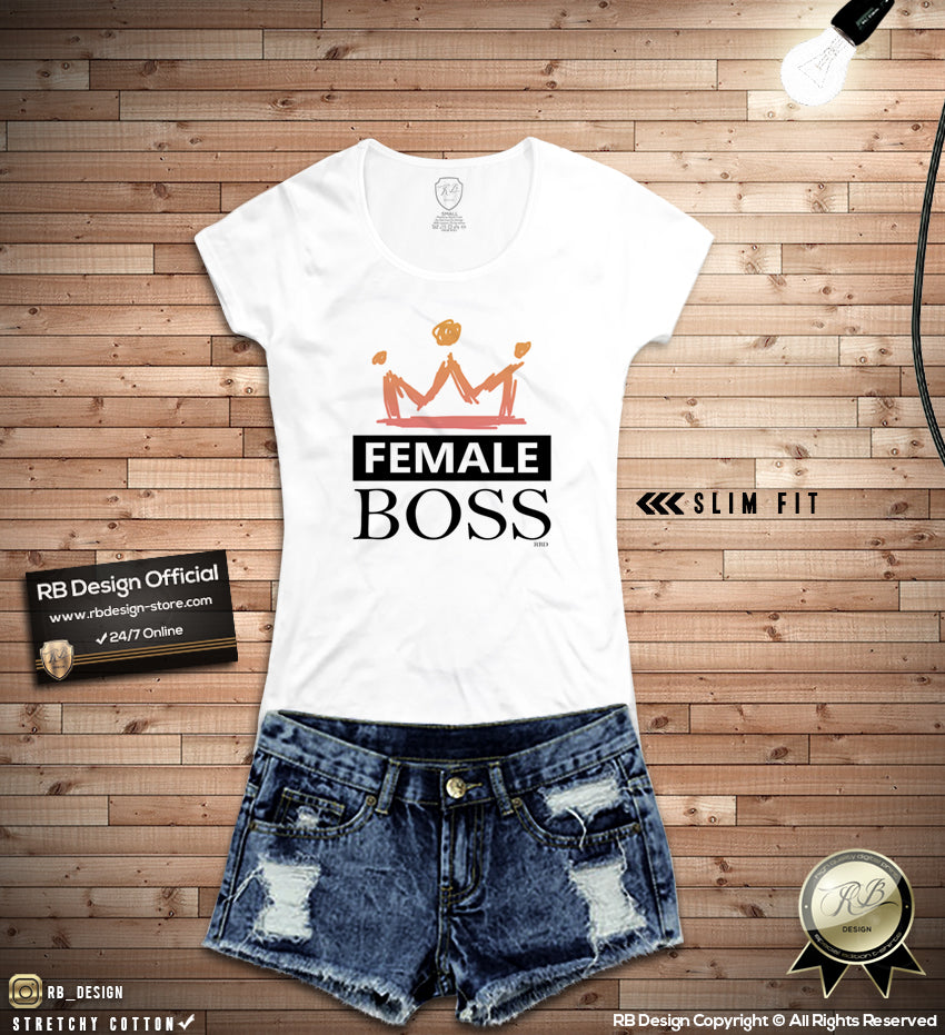 Women's Graphic T-shirt "Female Boss" Cool Trending Top WD349