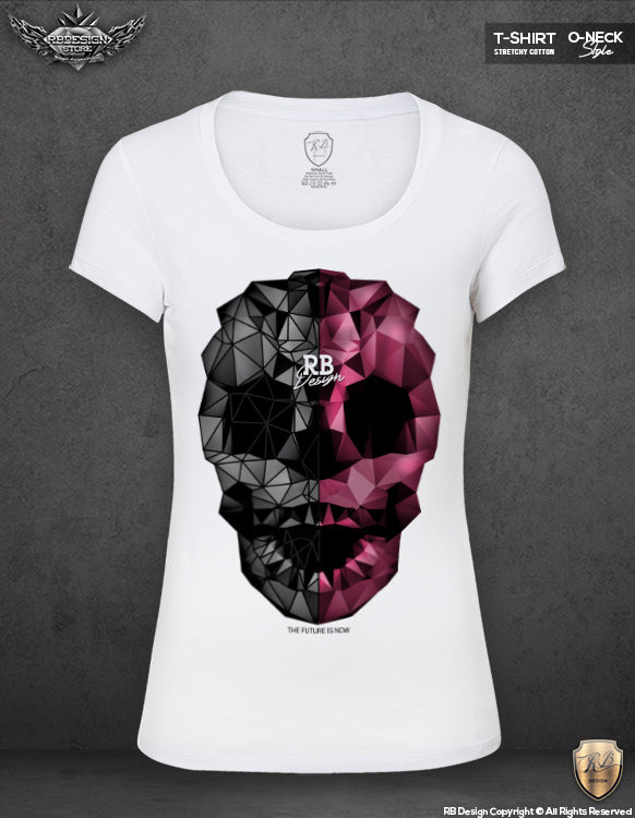 abstract skull t shirt