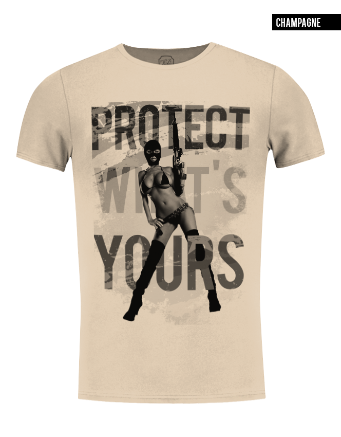 beige rb design sexy girl t-shirt