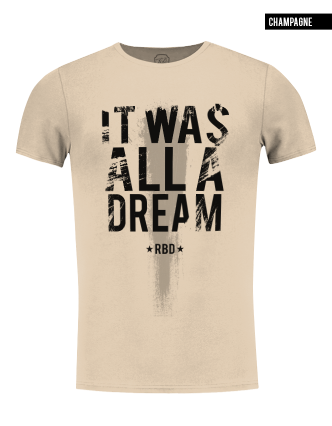 it was all a dream beige t-shirt