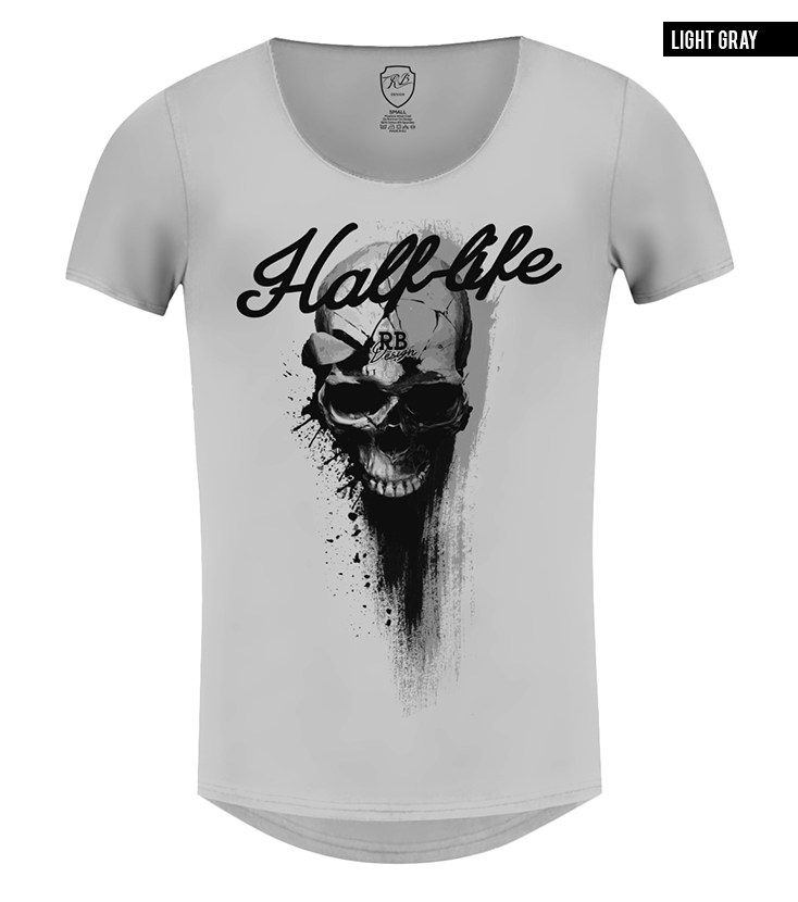 mens designer skull t-shirt