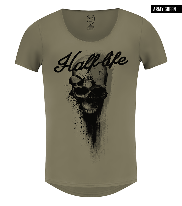 khaki designer t-shirt