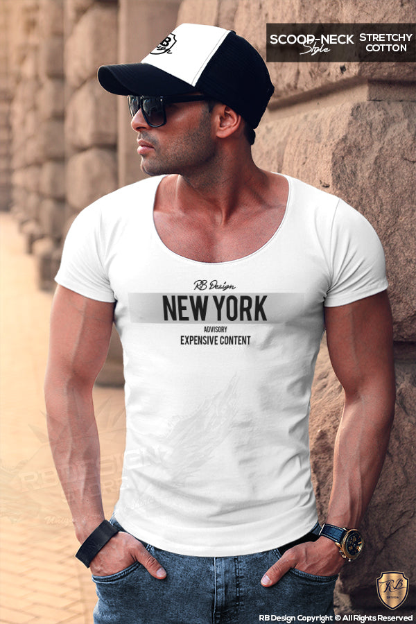 scoop neck t-shirt