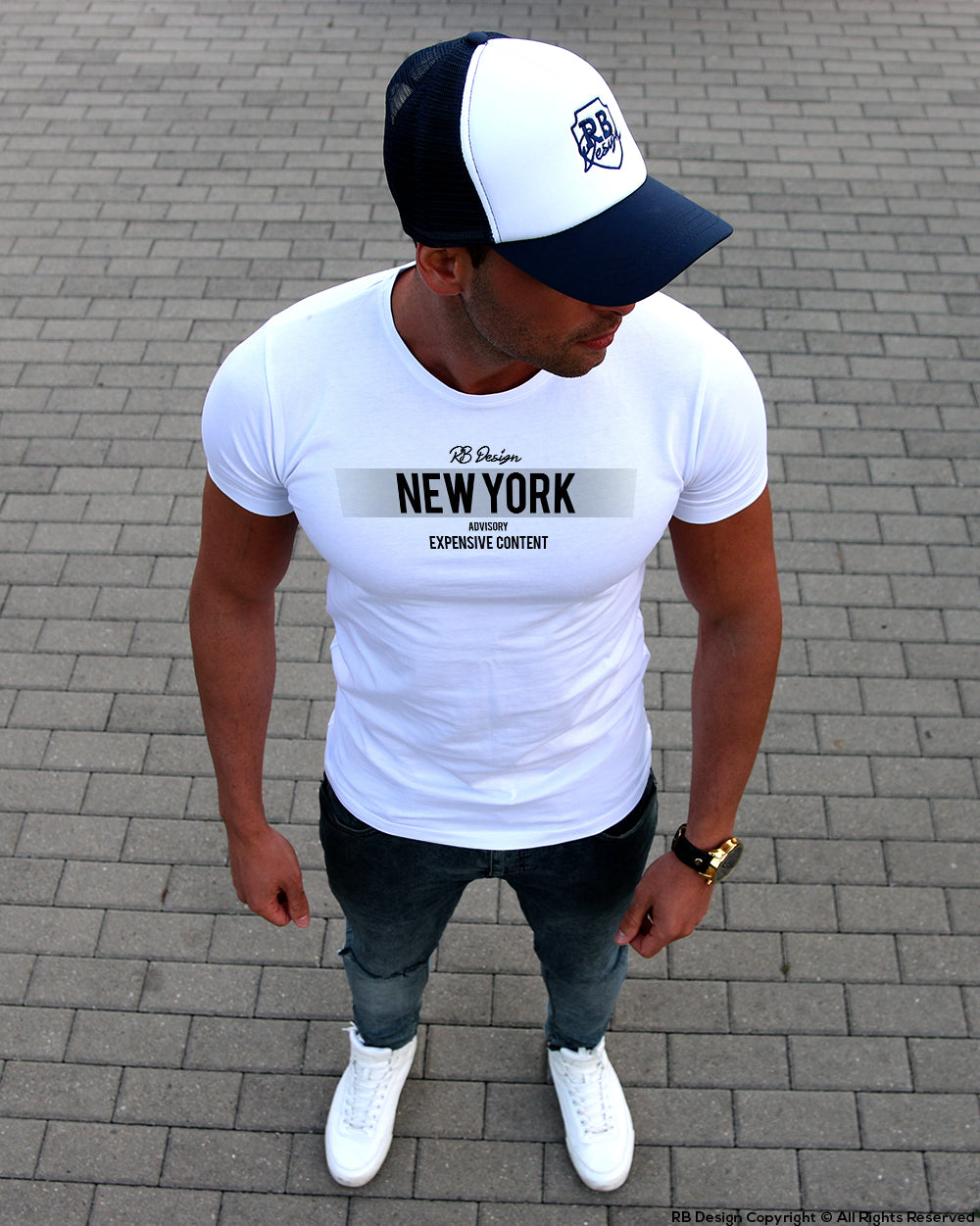 crew neck mens fashion t-shir