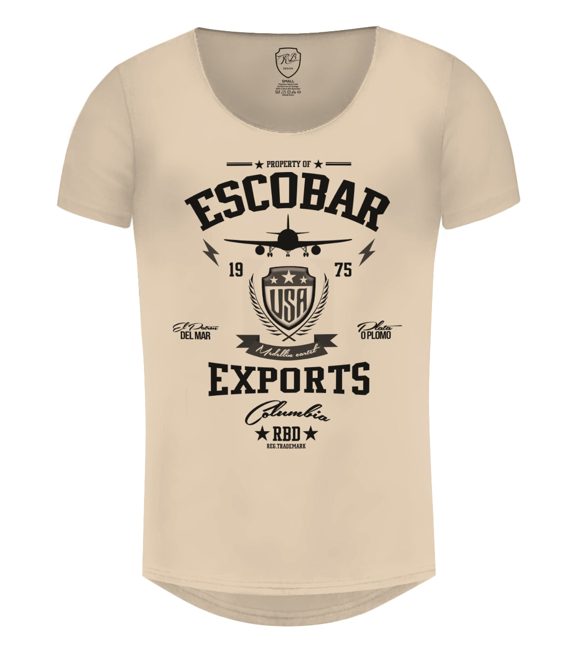 designer graphic t-shirt pablo escobar