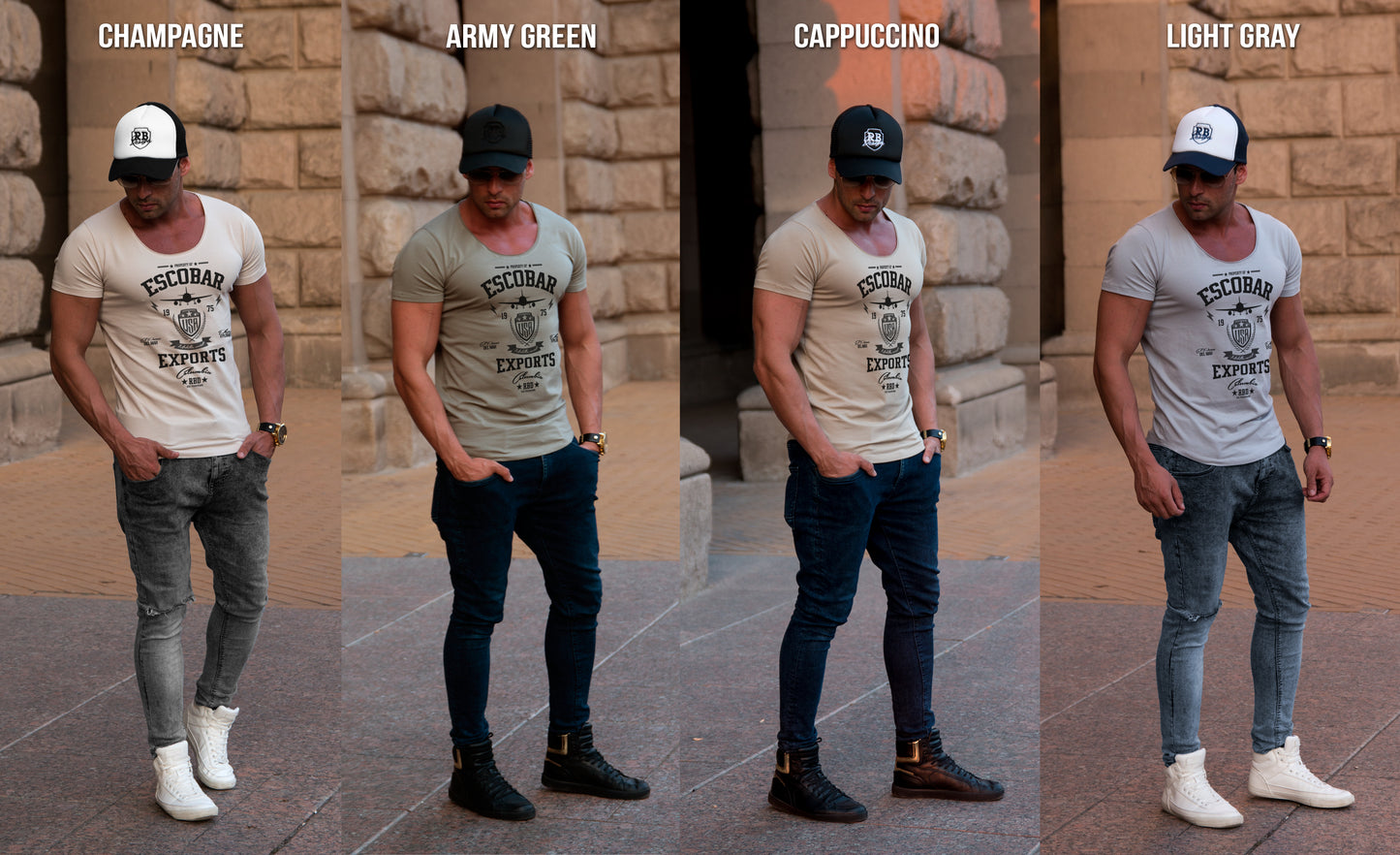 Men's T-shirt "Escobar Exports" / Color Option / MD884