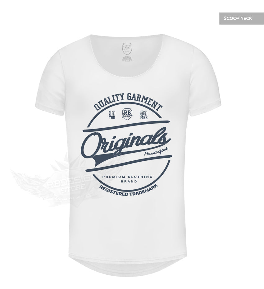 Casual Men's White RB Design T-shirt "Originals" Jeans Blue MD890BL