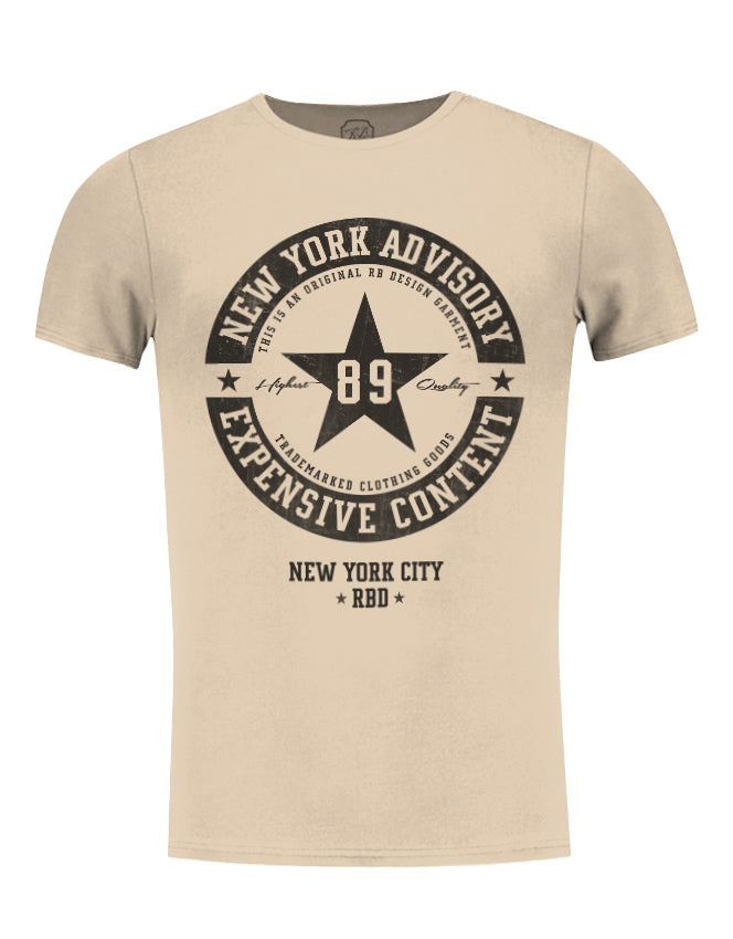 New York Expensive Content Premium Men's Graphic T-shirt / Color Option / MD891