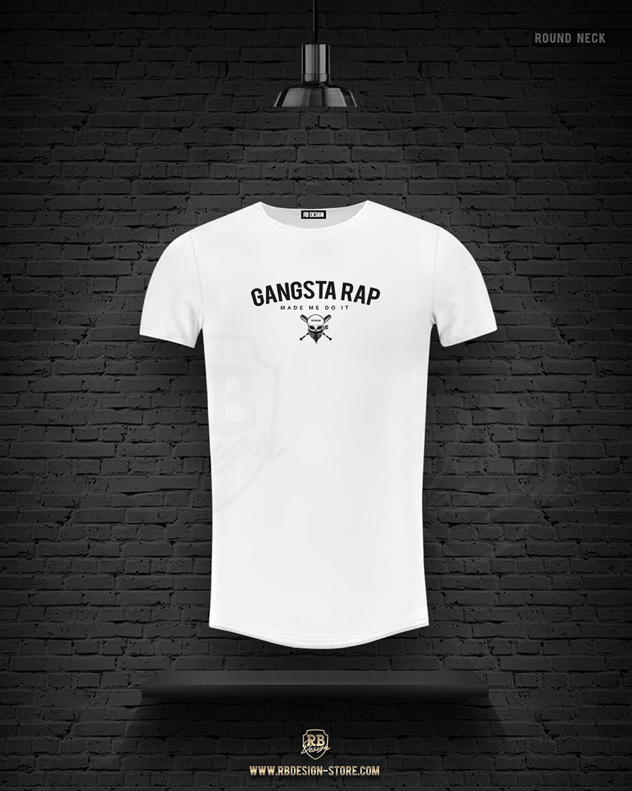Men's T-shirt "Gangsta Rap Made Me Do it" Long Fit MD929