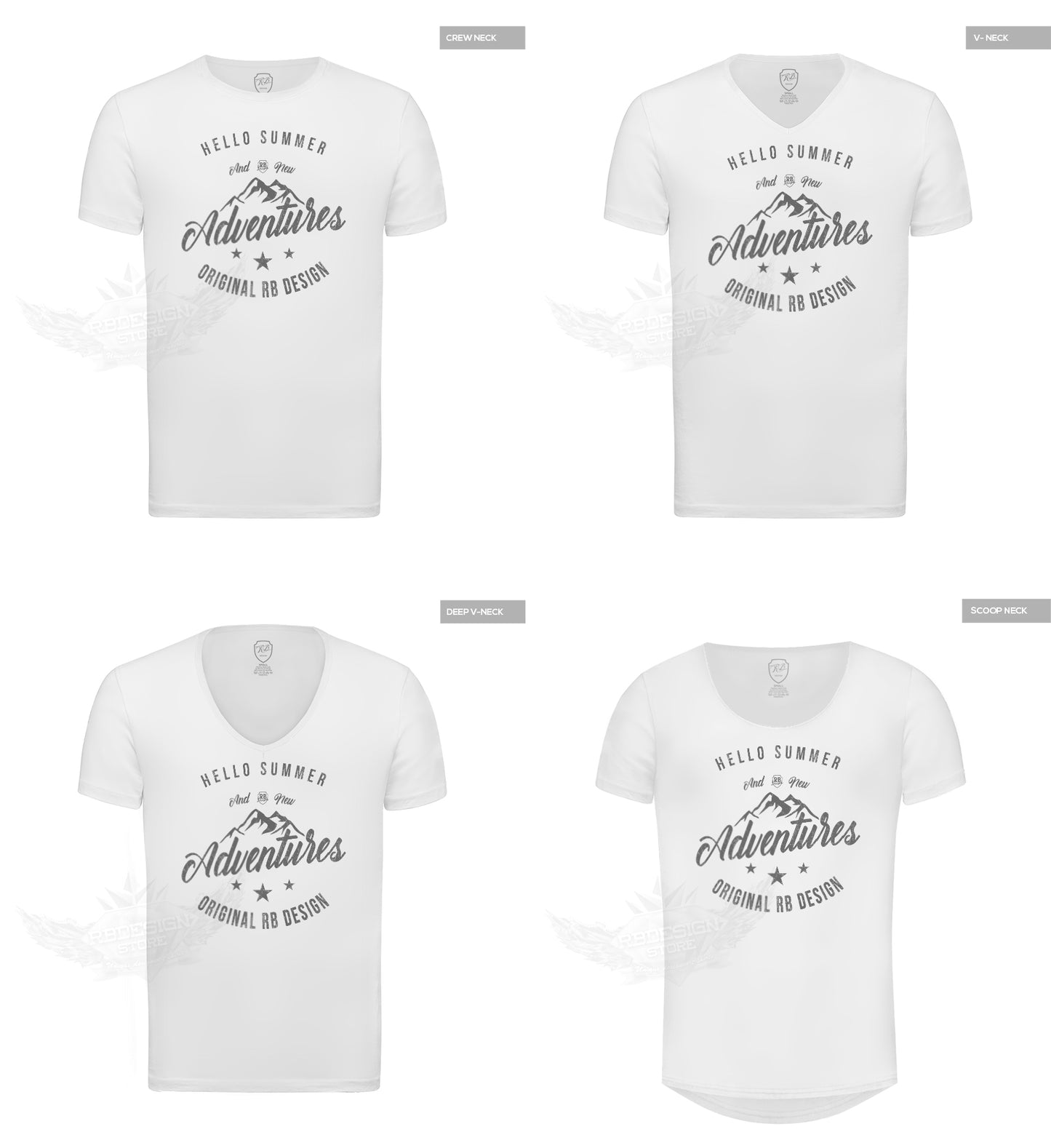 Mens T-shirt "Summer Adventure" MD953 Gray