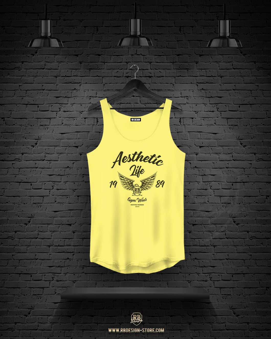 Men's Yellow Tank Top