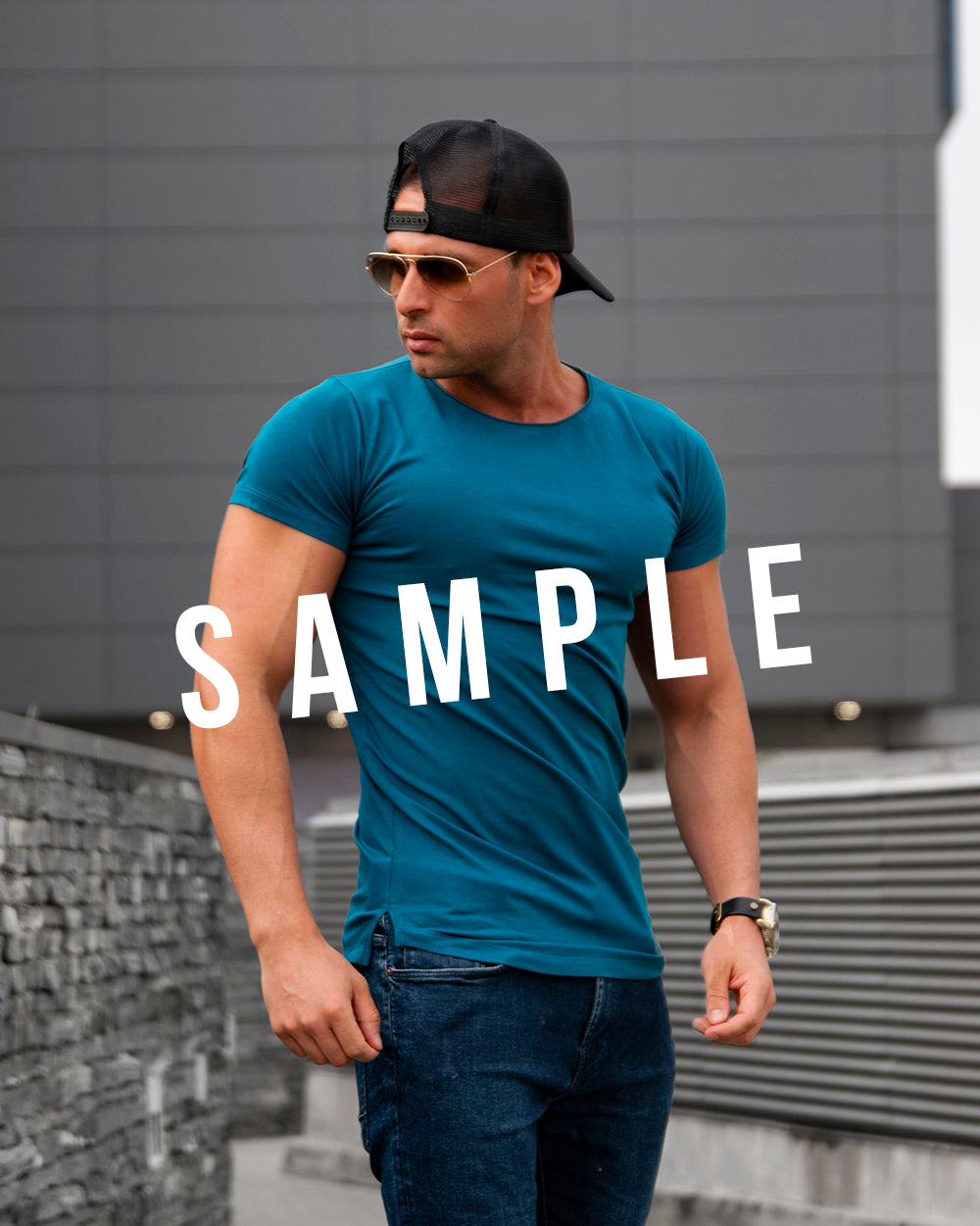 Men's T-shirt "Beast Mode" Round Neck Long Fit MD930