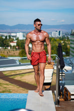 Mens Red Short Swimming shorts 
