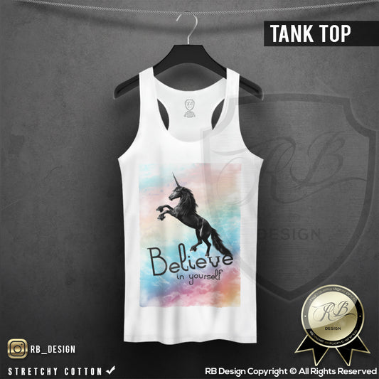 womens unicorn summer tank top