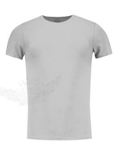 Men's Plain Light Gray Crew Neck T-shirt