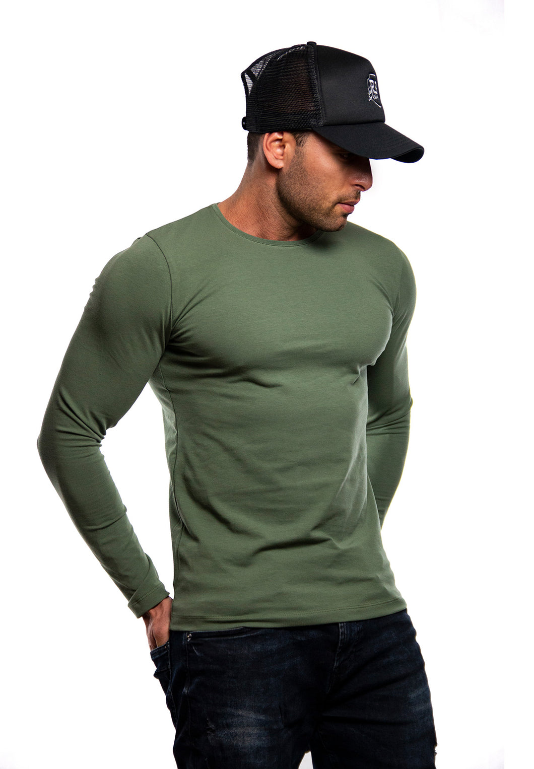 Plain Army Green Long Sleeve Khaki RB Design Fall Winter 2019/2020 – RB ...