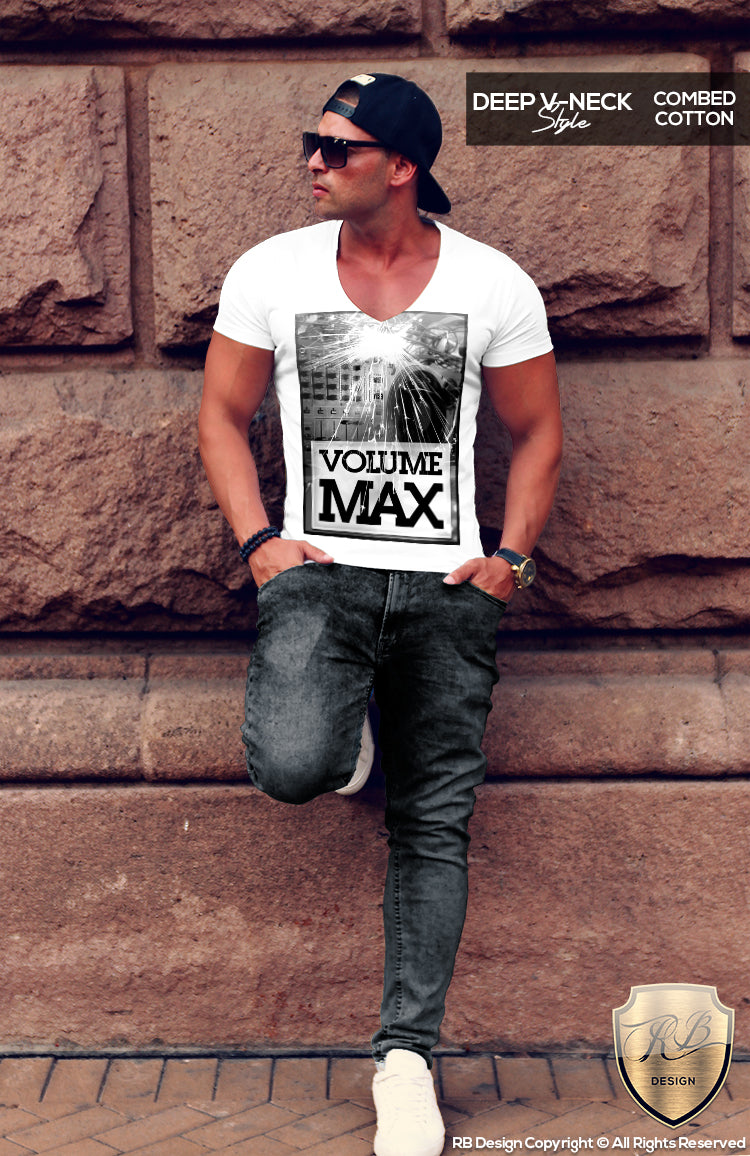volume max bass mens t-shirt
