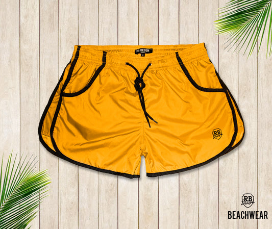 Yellow Men's Swimming Shorts BW02R