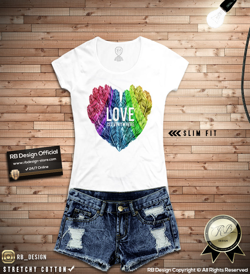 womens heart t-shirt