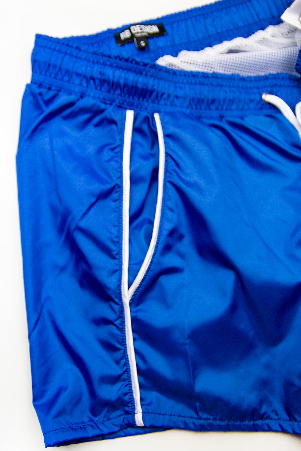 Bundle Mens Sky Blue Swimming Shorts + Black Hat BW01SBB
