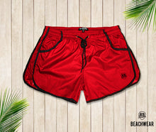 RED Men's Swimming Shorts With Black Borders BW02R