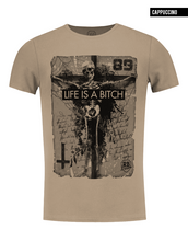 Crucified Skeleton Beige t-shirt
