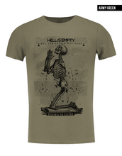Hell Is Empty Praying Skeleton T-shirt /color option/ MD060