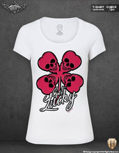 designer skull womens t-shirt