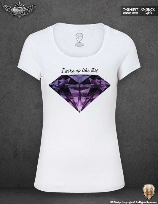 purple galaxy diamond t-shirt
