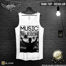 mens graphic rave tank top