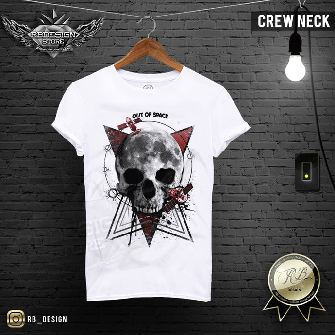 mens skull crew neck t-shirt
