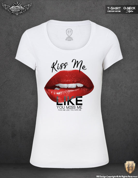 red lips womens t-shirts