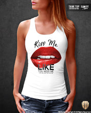 womens printed lips vest