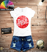 rb design flowers fashion tee for women