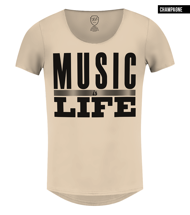 beige graphic tee festival clothing