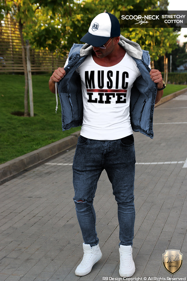 music is life fashion mens outfit