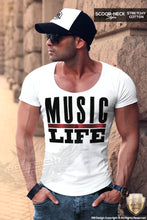 trendy stylish music is life men tee