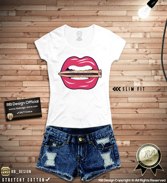 rb design lips graphic tee