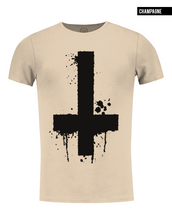 Men's Inverted Cross Graphic Tee Army Green Light Gray Top / Color Options/ MD122