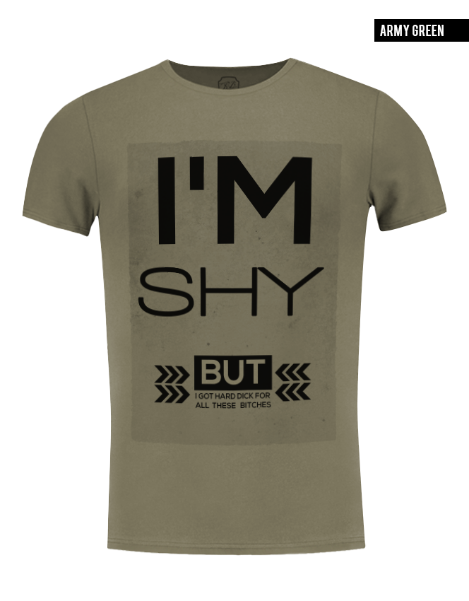 crew neck khaki graphic t-shirt