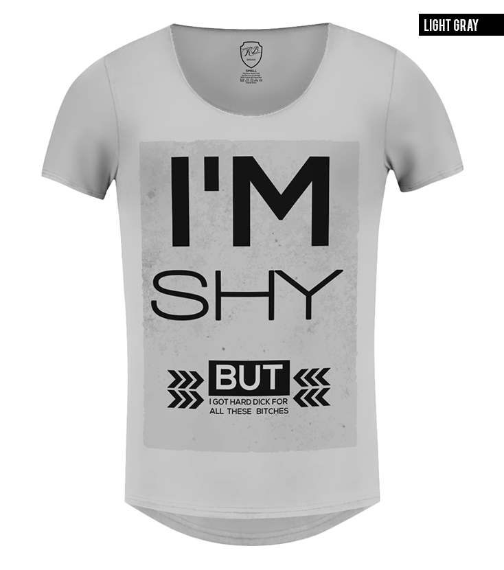 light gray scoop neck graphic tee