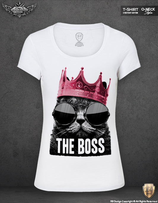 funny cat womens printed t-shirts