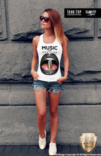 Music Is My Medicine Women's T-shirt Lips Ladies Festival Tank Top WD169