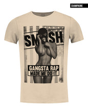 beige crew neck t-shirt sexy girls