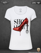 womens fashion lover t-shirt shoes addict printed tees